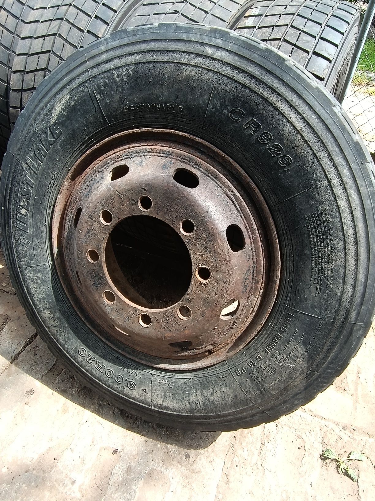 Koło do przyczepy D 50 D 55  Opona 9.00R20