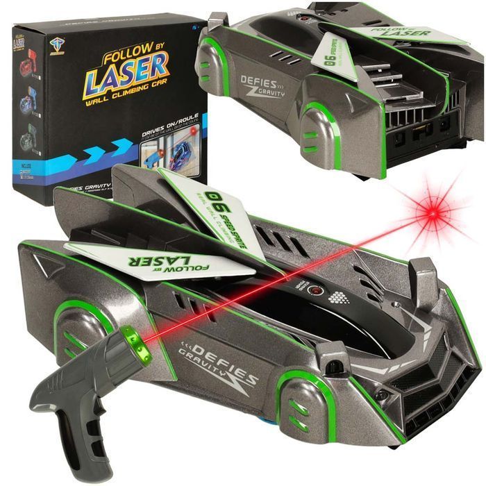 Samochód Zdalnie Sterowany Jeździ po Ścianach Pilot RC Laser LED