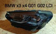 Lampa Lewa bmw x3 x4 G01 G02 LCI LIFT Full Led Shadow Black Europa