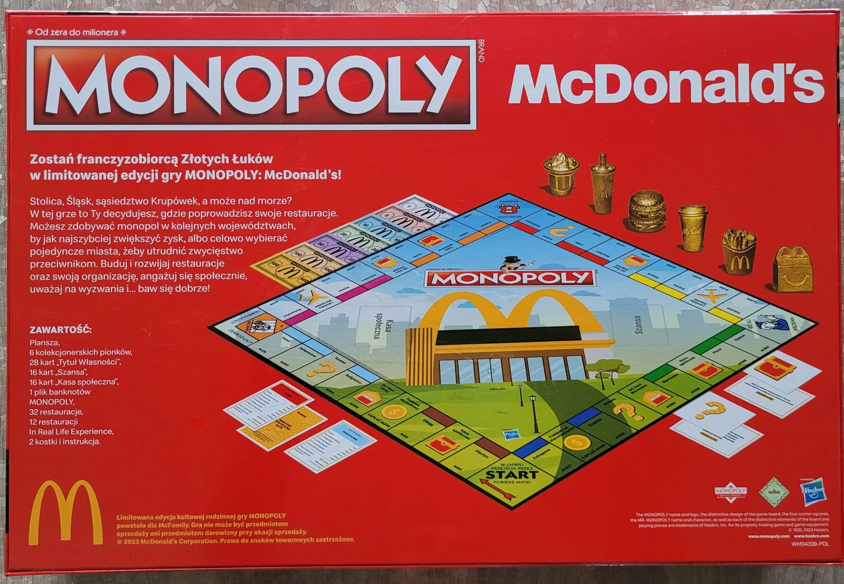 Gra Monopoly McDonald's. Seria limitowana.