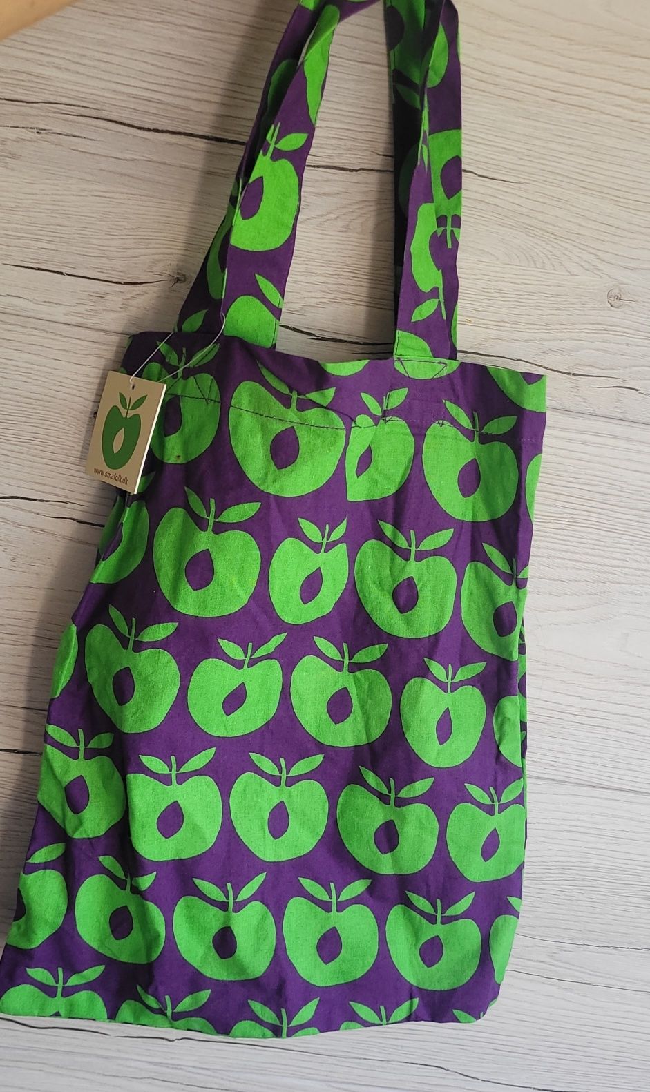 Świetna torba na zakupy print apple