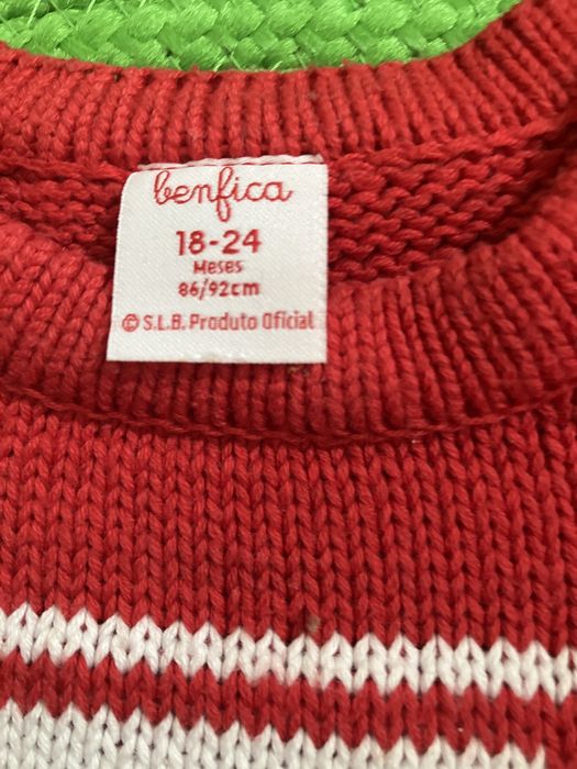 Camisola Algodão Benfica Bebé