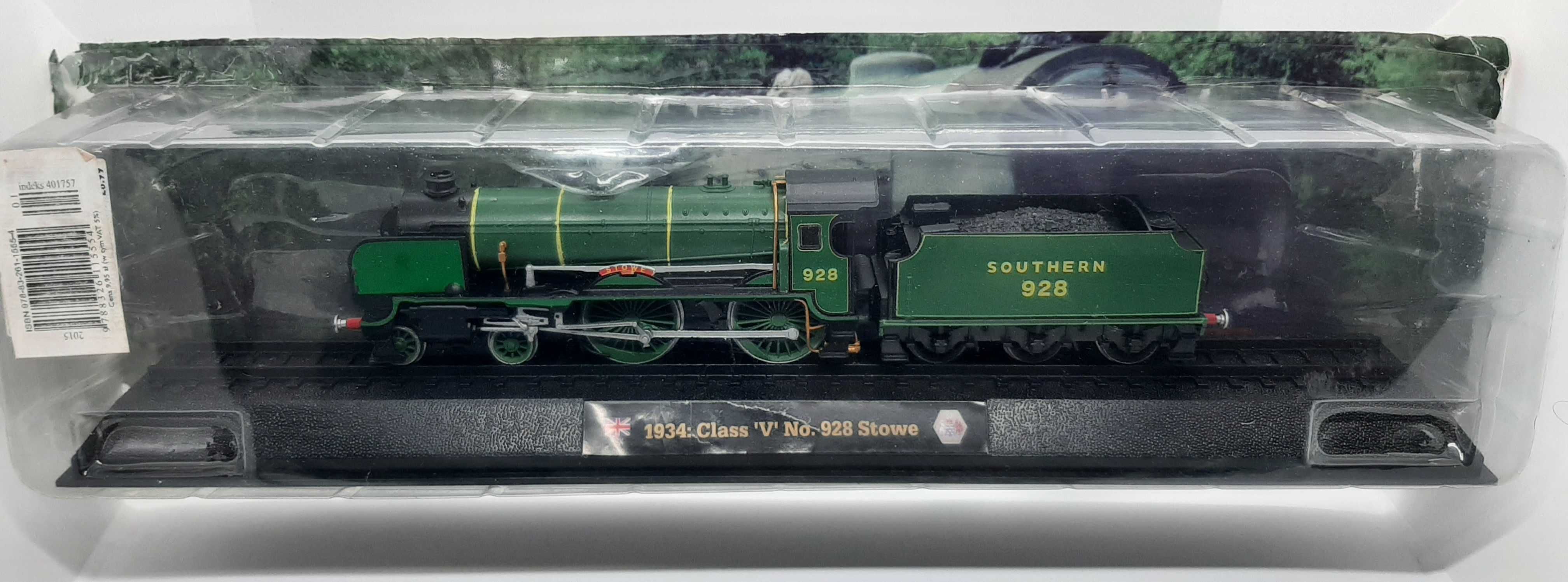 Lokomotywa 1934: Class V No 928 Stowe. Skala H0 1:87 kolekcja AMER COM