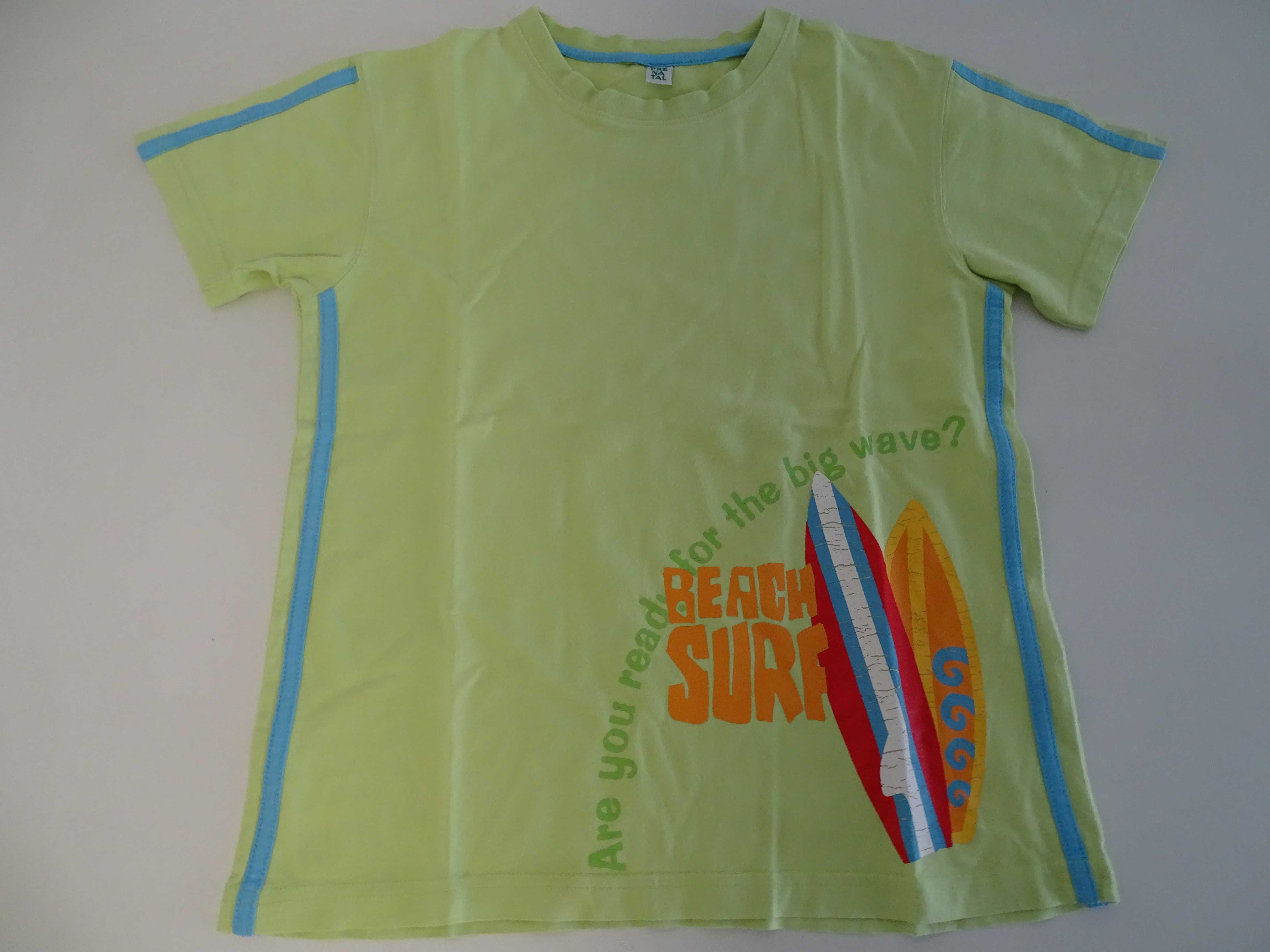 Tshirt Prenatal (verde com desenhos) 6-7 anos