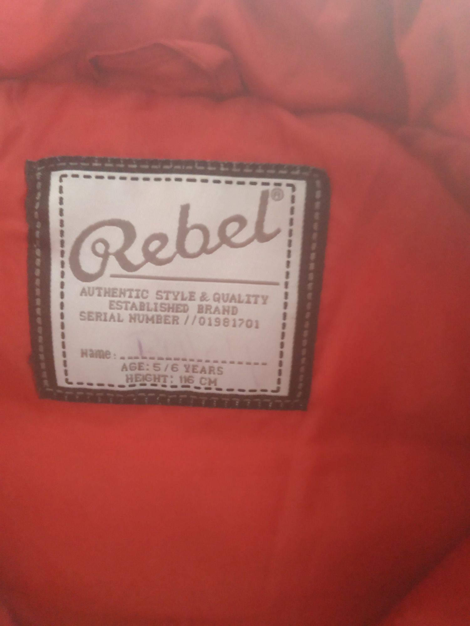 Rebel ocieplacz +polar 110-116