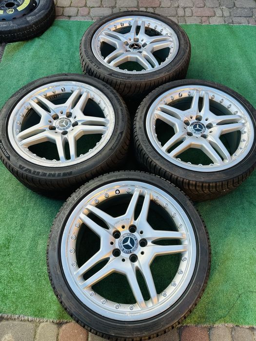 Диски 5/112 R18 Mercedes AMG 8J ET-35 з резиною 245/40-225/40 R18