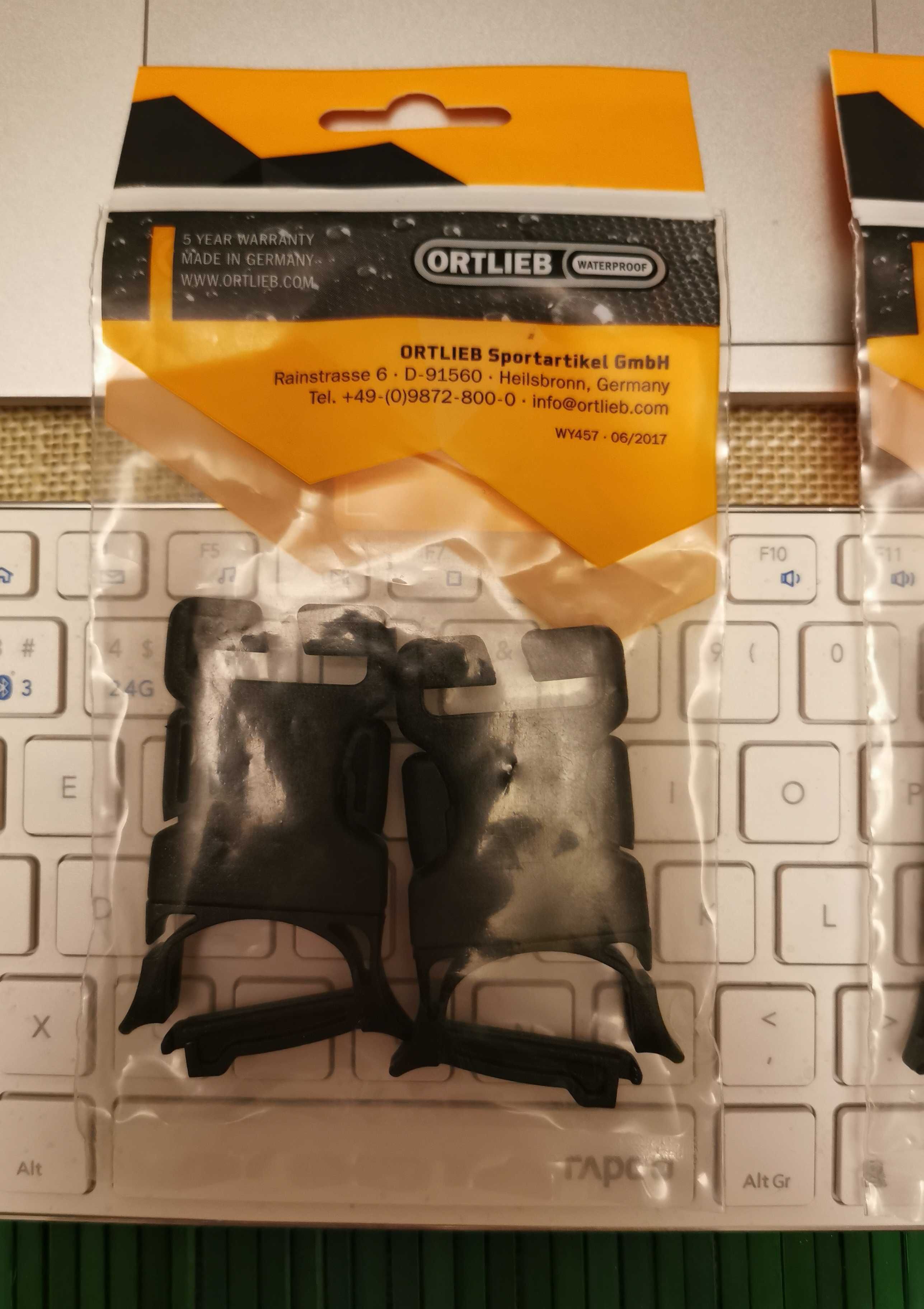 ORTLIEB 2 NOWE Klamry naprawcze zamienne Ortlieb Stealth 25mm Komplet