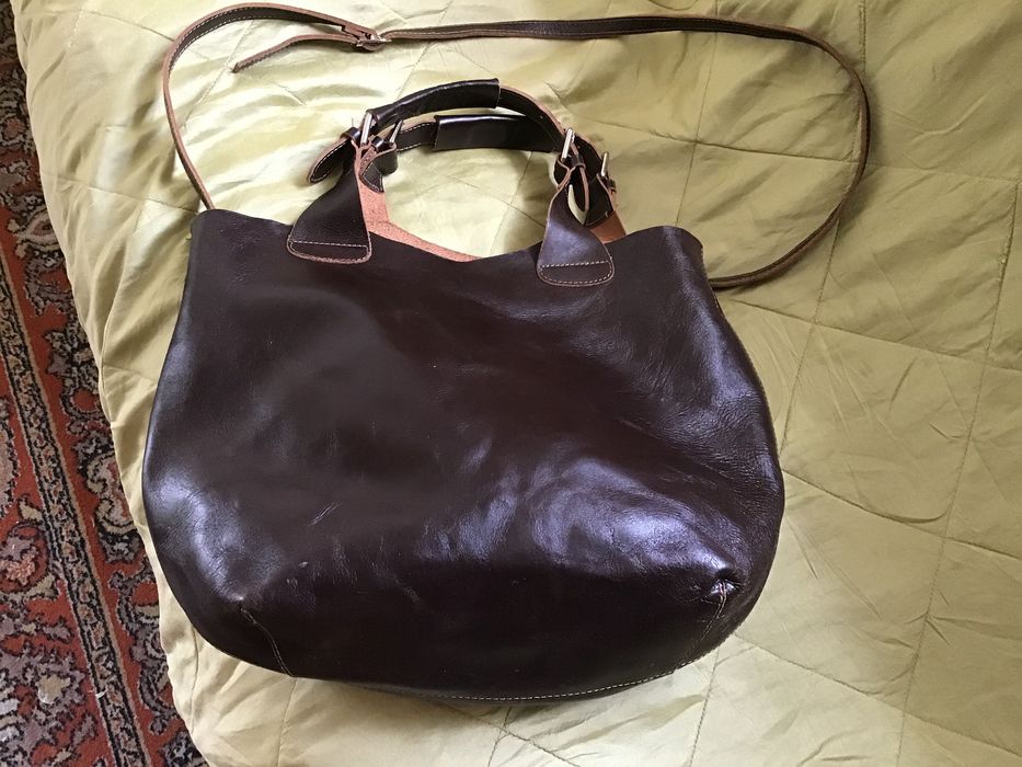 Сумка кожаная шопер