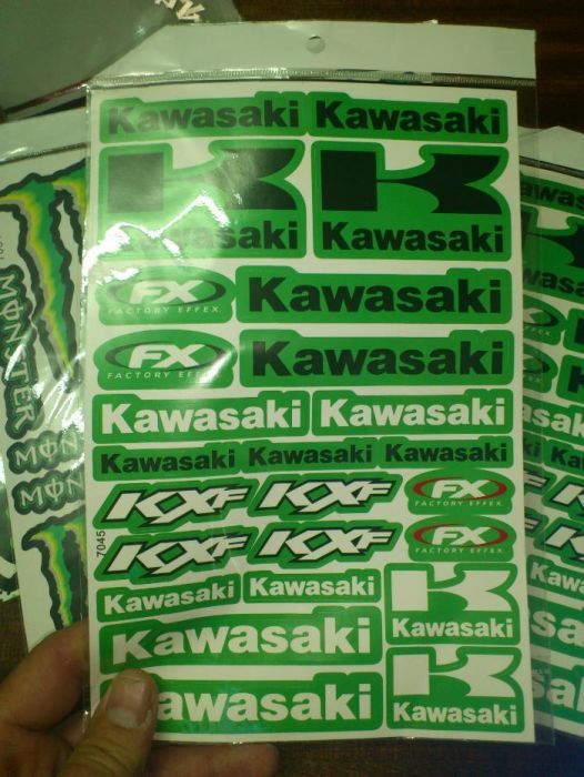 fitas reflectoras para motas KAWASAKI e autoculantes...