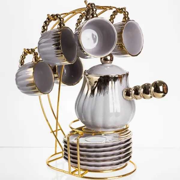 Набір для кави по-турецьки порцеляновий Confidence на 6 персон