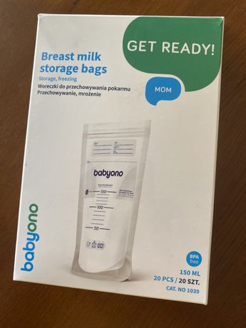 Пакети для зберігання молока Babyono 150 мл, 20 шт