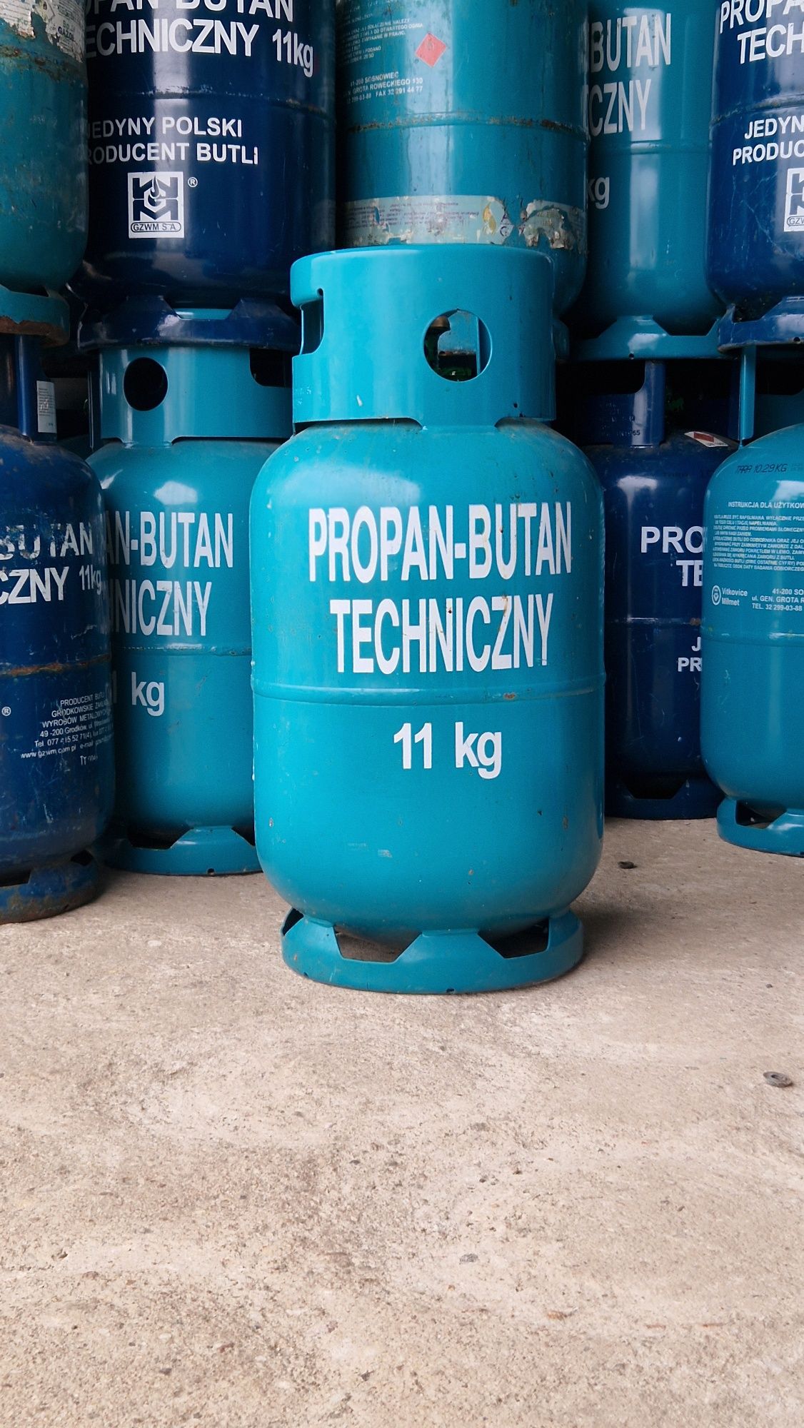 Butla stalowa na gaz płynny 11kg