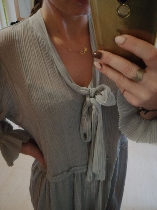 Plisowana długa sukienka maxi Reserved nowa L