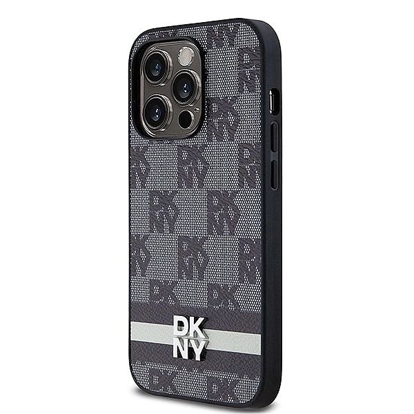 Etui DKNY Leather Checkered Mono Pattern & Printed Stripes na iPhone 1