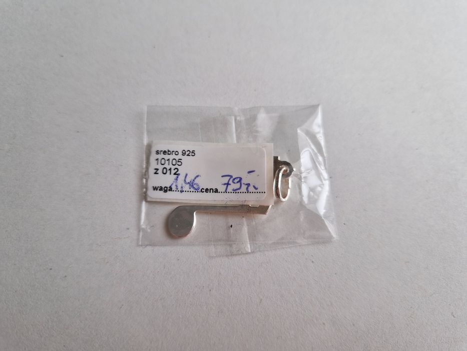 Srebrna zawieszka nutka