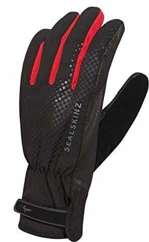 Rowerowe rękawiczki wodoodporne  XP SEALSKINZ Rozmiar S Czerwone