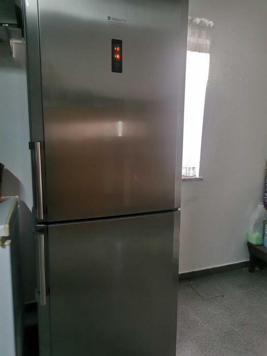 Combinado inox hotpoint