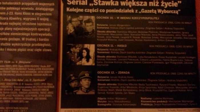 DVD Stawka większa niż życie