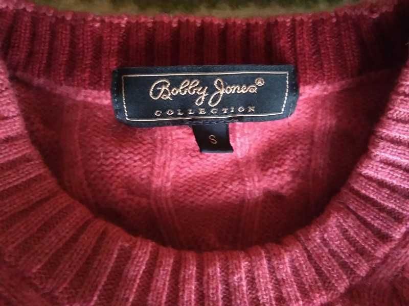 100% kaszmirowy męski pullover Bobby Jones, marka premium