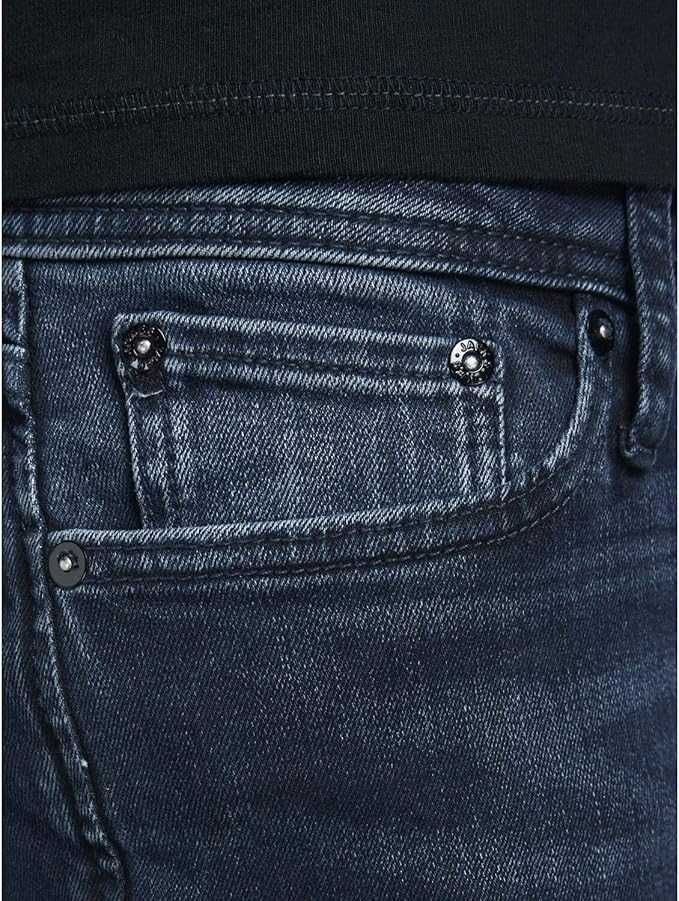 Męskie Jeans JACK&JONES Liam Original AM 816 Ciemnoniebieskie 36W 34L