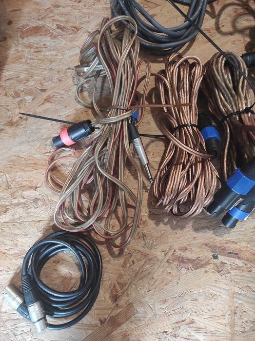 Przewody kolumn pasywnych różne rodzaje i długości