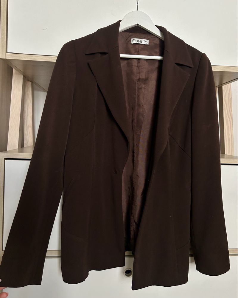 Brązowa marynarka oversize vintage
