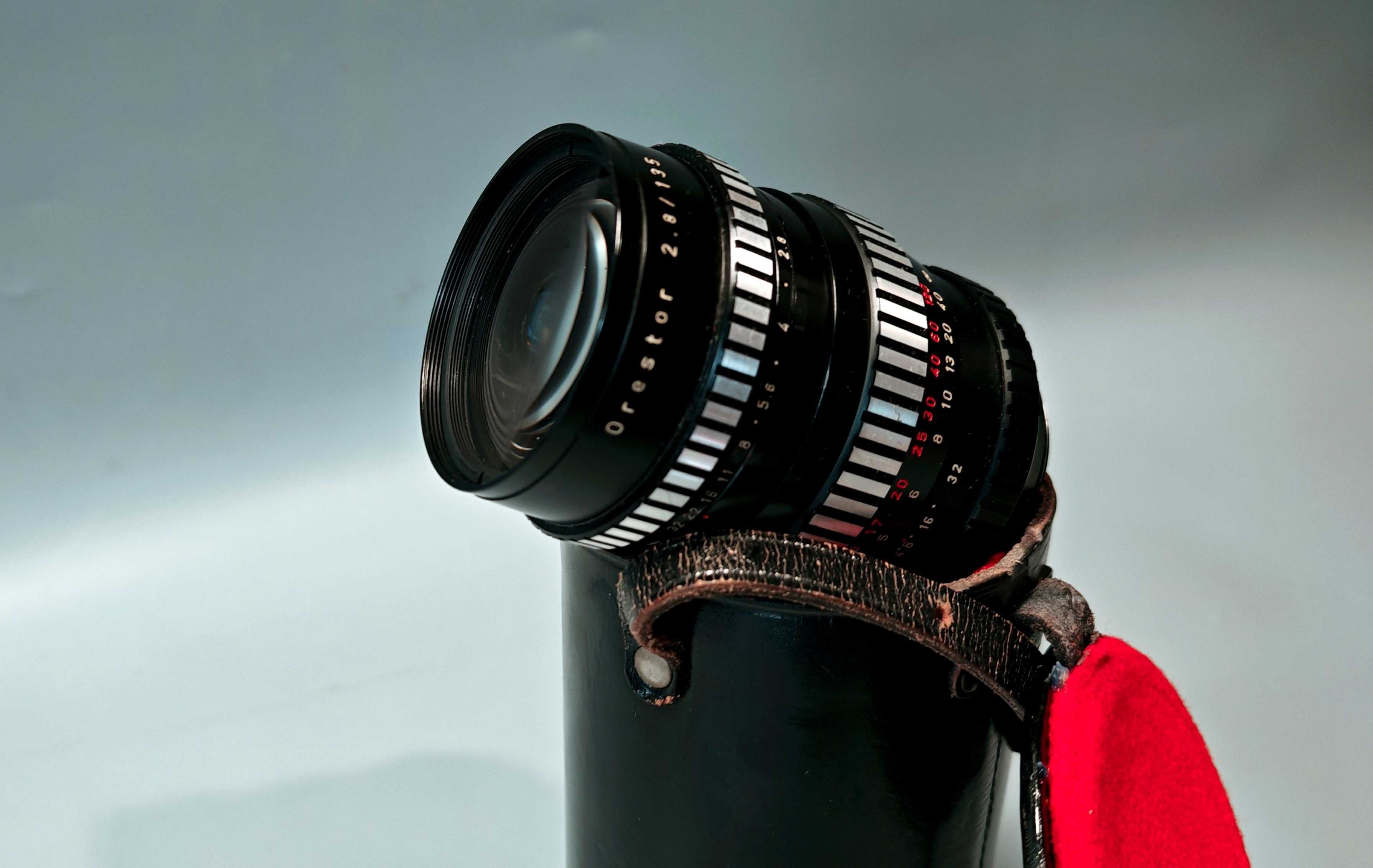 Obiektyw Meyer Optik Görlitz Oreston 135mm 2,8 gwint M42 GERMANY Zebra