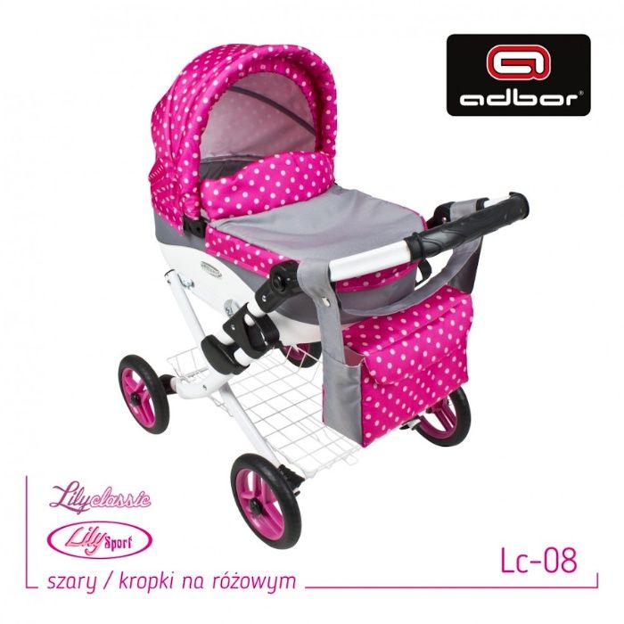 Głęboki wózek dla lalek Lily