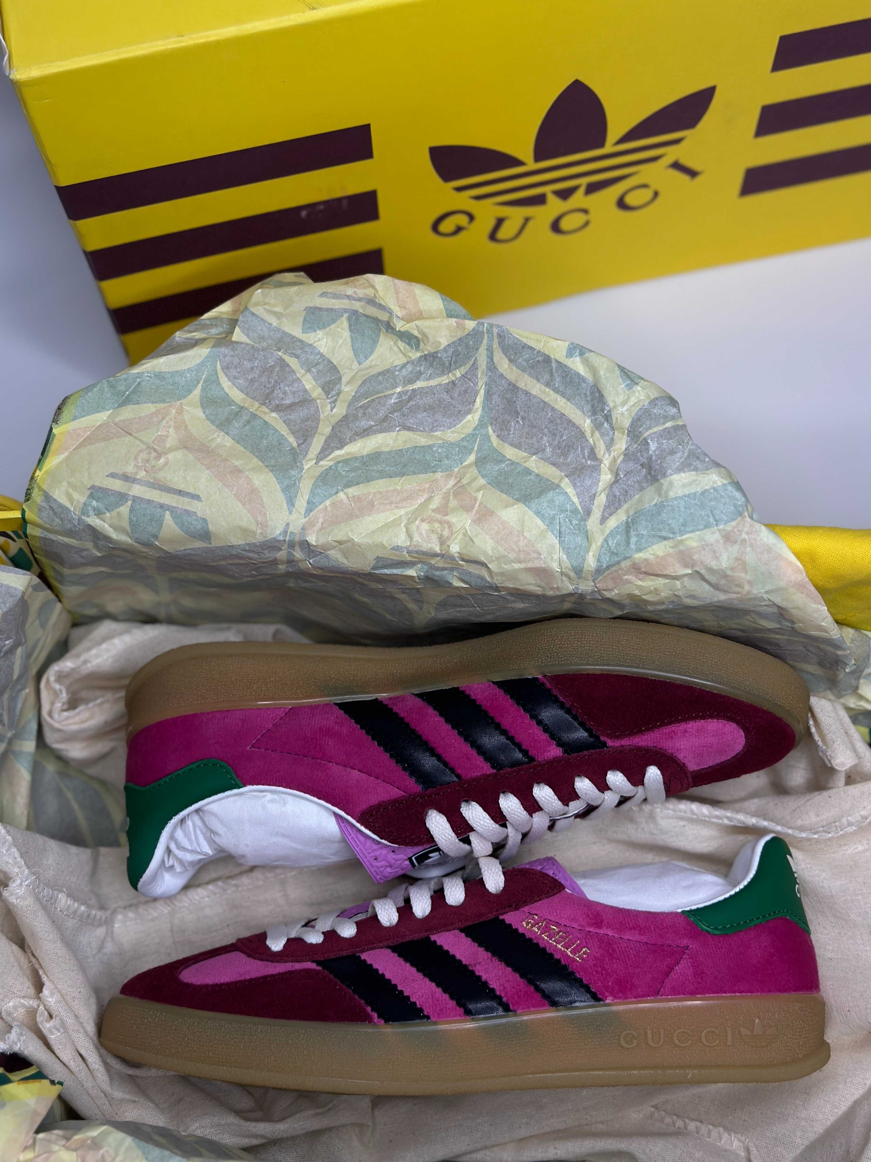 Buty adidas Gazelle x Gucci, rozmiar 36