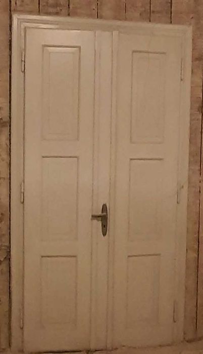 Drzwi wewnętrzne 2 Skrzydła Przedwojenne + Ościeżnica