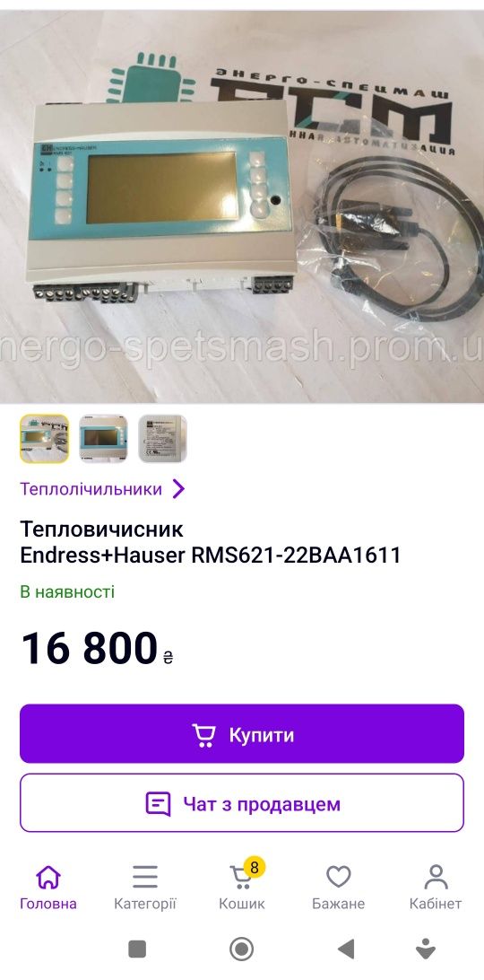 Endress+Hauser RMS621 Вычислитель пара и тепла