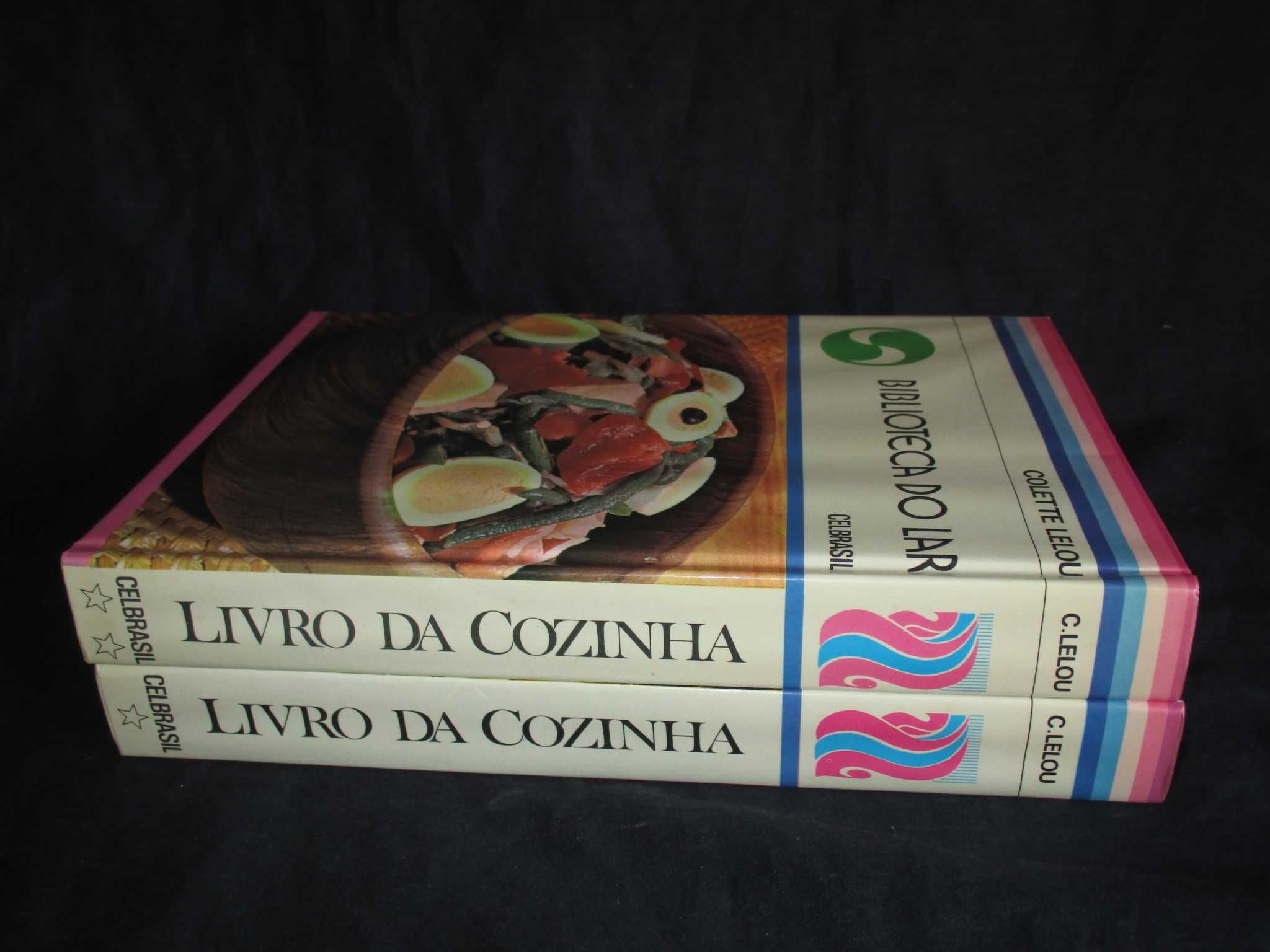 Livro da Cozinha Colette Lelou 2 volumes Biblioteca do Lar