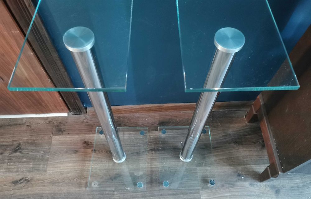 Stojaki Szklane pod Głośniki Podstawki Podkładki Szkło Hartowane