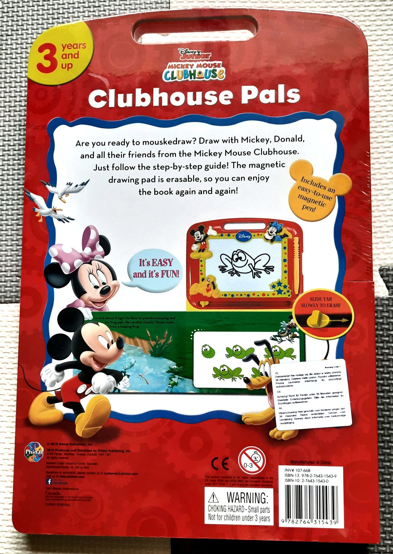 Nowa Disney Junior Mickey Clubhouse Pals książeczka i znikopis