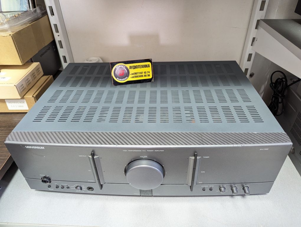 Hi-Fi Стерео усилитель Universum M-A1000. 2х120 Вт. PreOut. Вес 9 кг