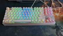 Klawiatura mechaniczna Thock TKL Pudding Onyx White Blue