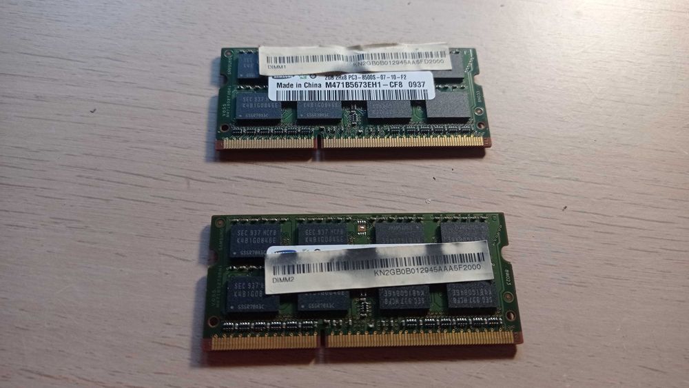 Memória ram 2x2GB e 1x4GB