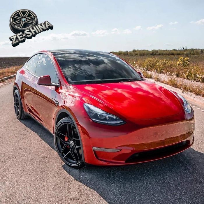 Диски R19 5x114.3 ET38 9.5J MATT BLACK Flow Forming Tesla Model Y