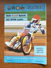 Program żużlowy DMP II Row Rybnik - LKŻ Lublin [Rybnik, 1997r.]