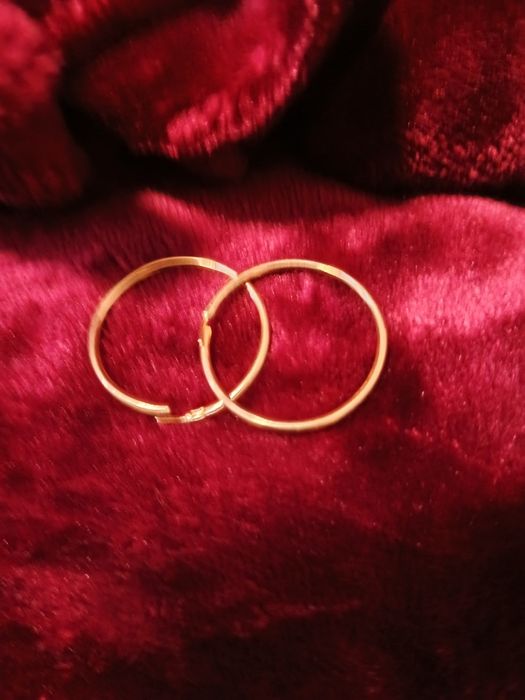 Сережки кільця золоті 585 проби