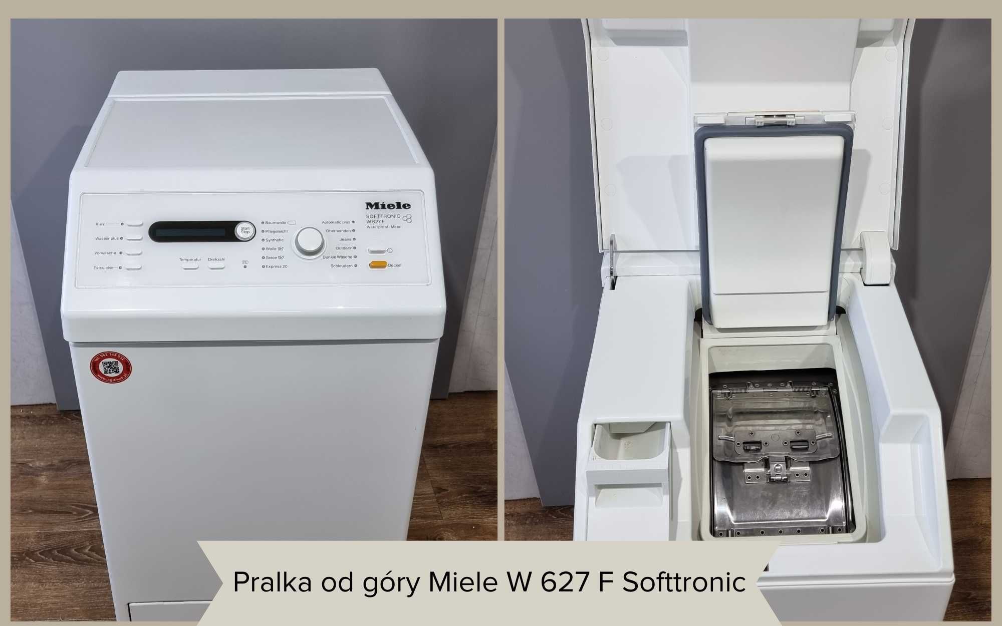 Pralka od góry Miele W 627 F Softtronic. 5,5kg, 1300 obr, menu PL