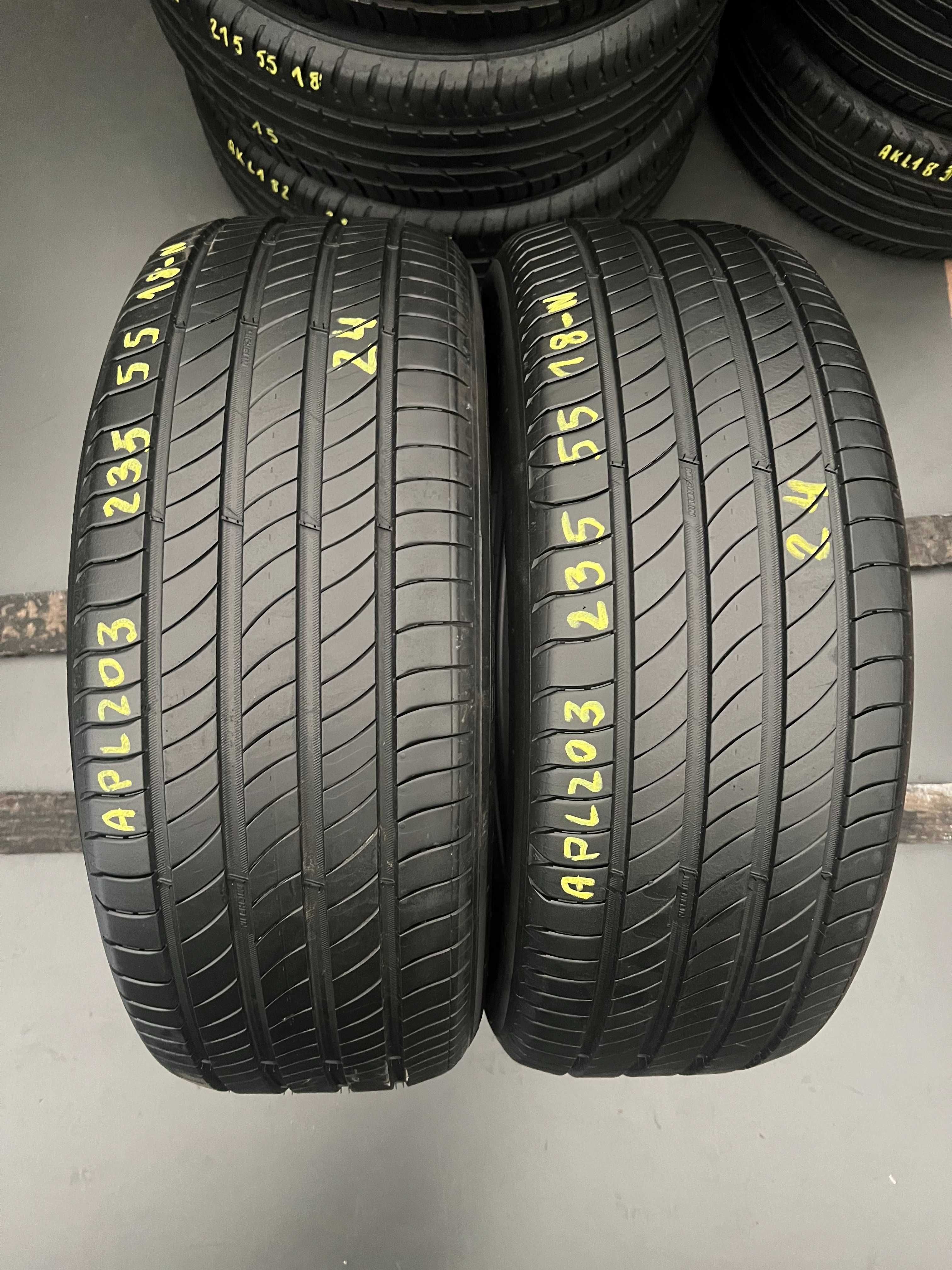 Opony letnie 235/55/R18 Michelin e Primacy / 2024r - 2 sztuki