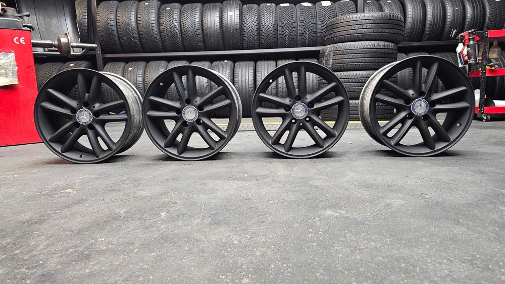 Alufelgi Mercedes  5x112/16 opony letnie/2szerokości - zamiana