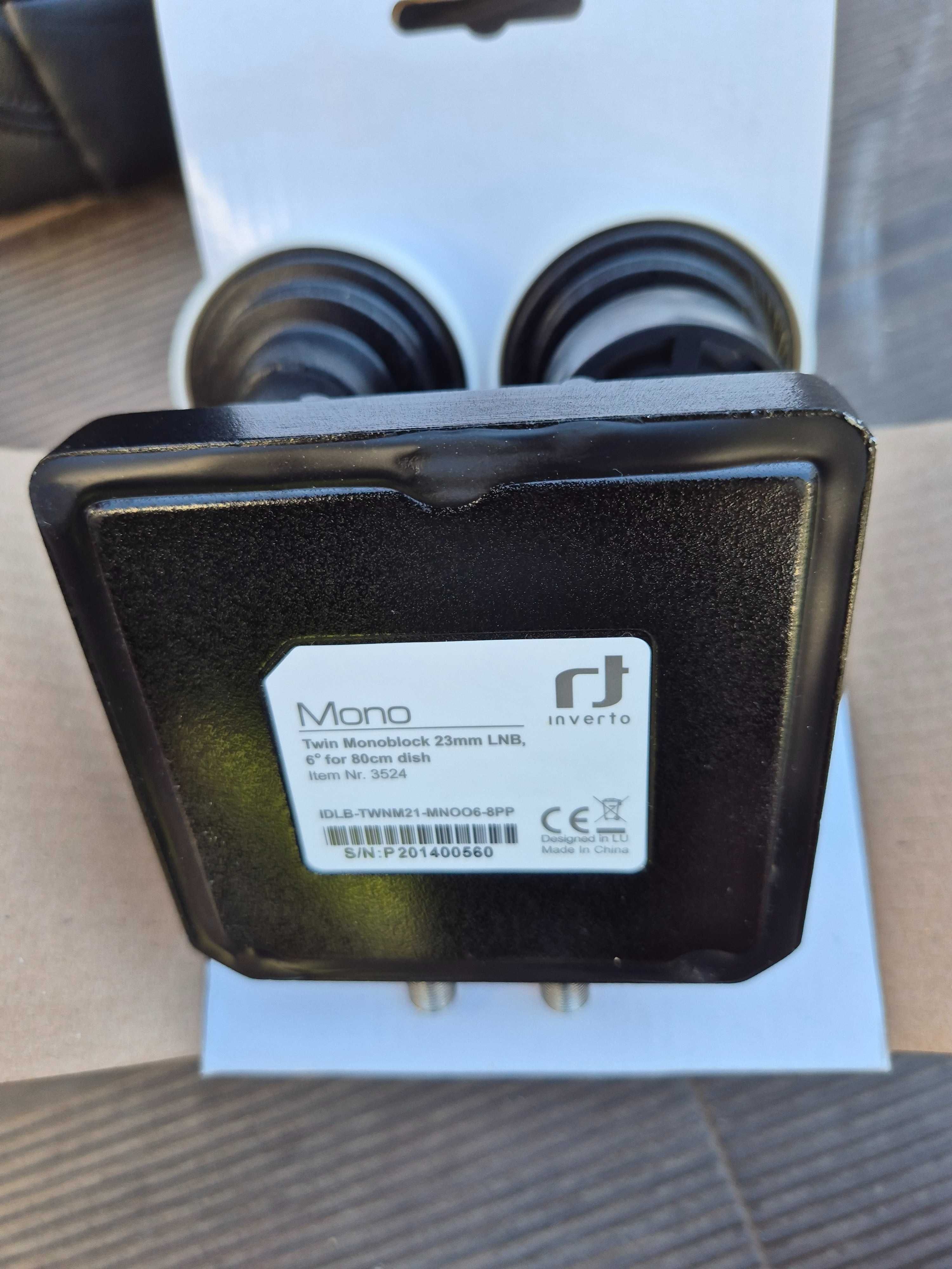 LNB Twin para ligação a HotBird e Astra