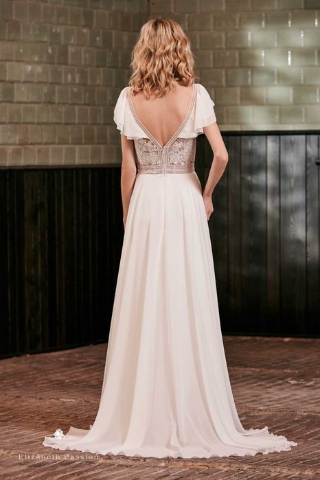 Suknia ślubna delikatna, boho, rozm. 40