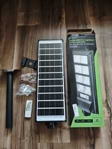 Lampa solarna 600W LED uliczna z czujnikiem ruchu i zmierzchu pilot