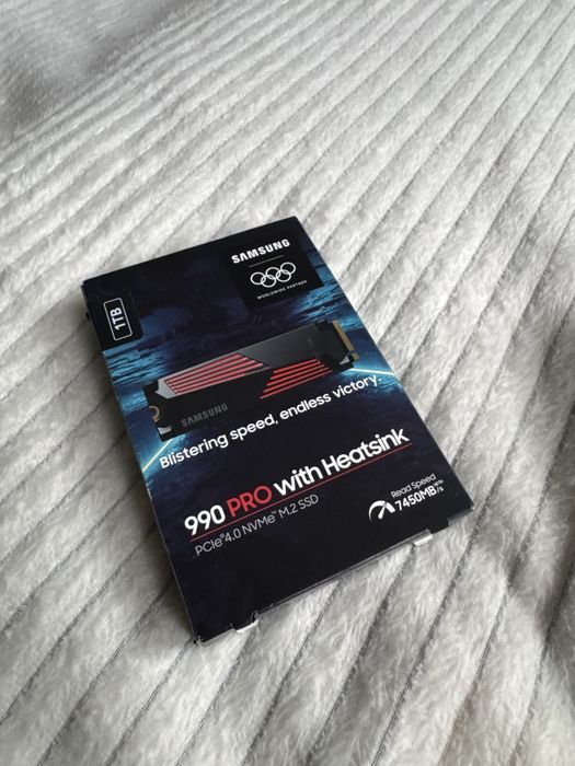 Dysk SSD Samsung 990 Pro 1TB PCie Gen4 Radiator nowe okazja!