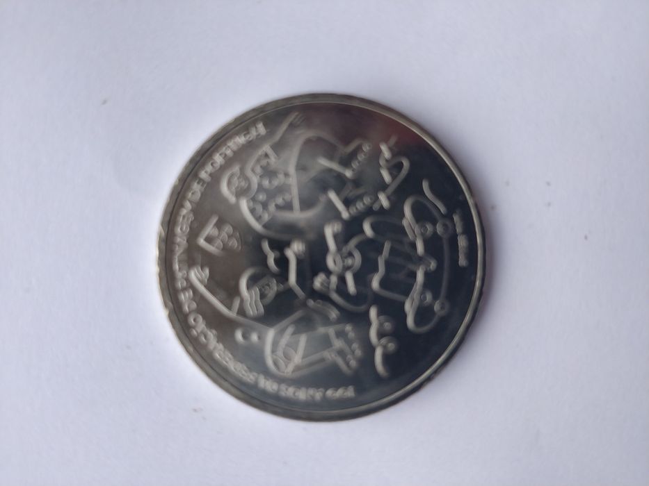 Moeda 5€ 100 anos federação patinagem