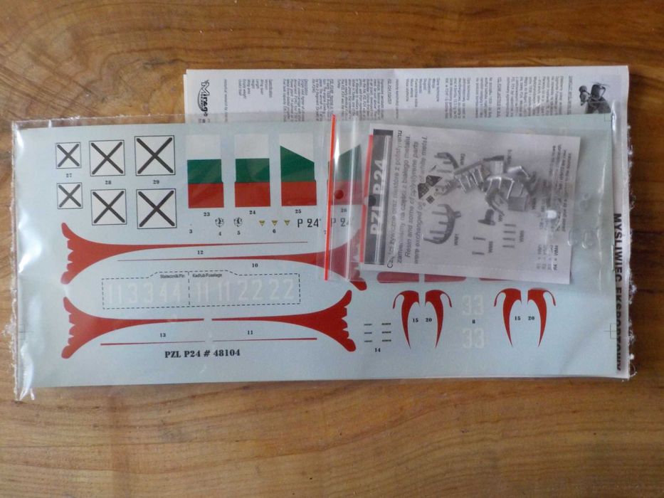 pzl p24b i pzl p24g "mirage" 1/48