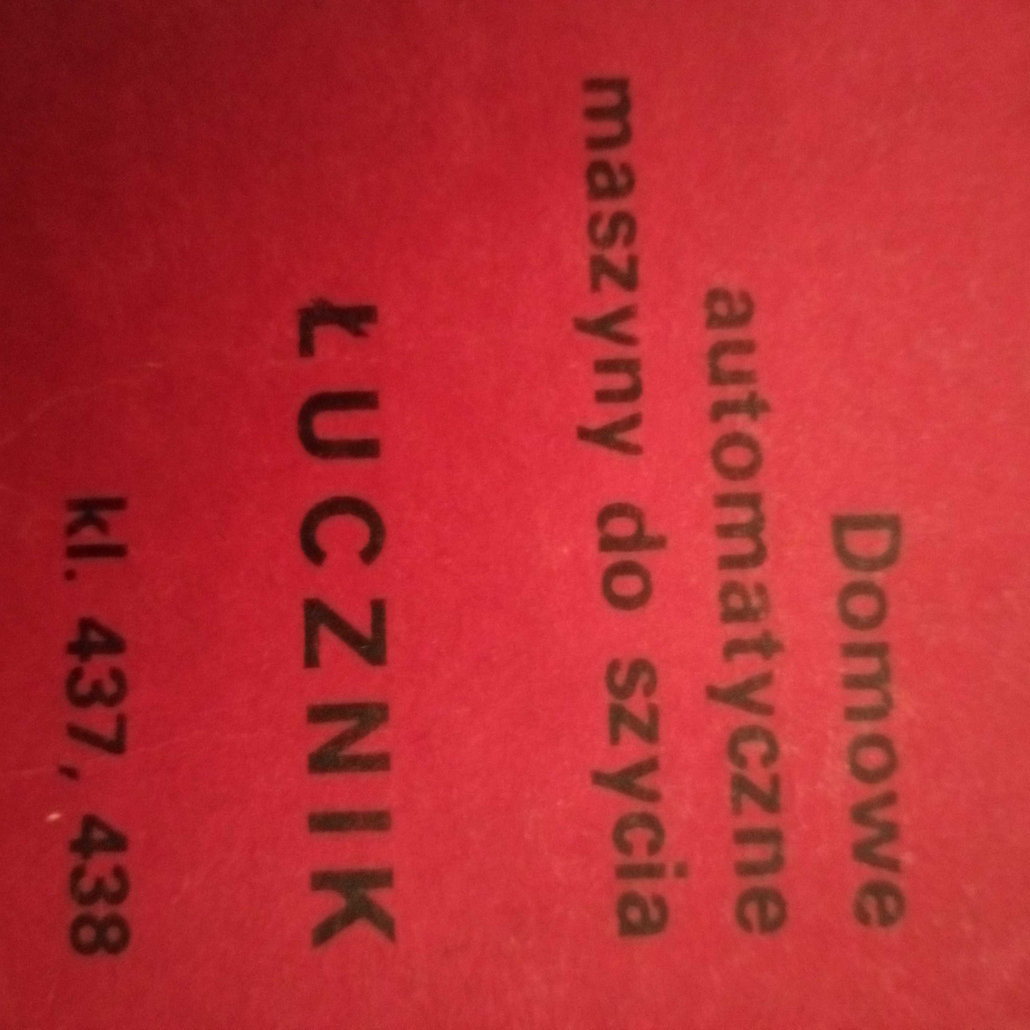 Maszyna do szycia Tuw2 Łucznik